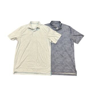 Set of 2 Johnnie-O Size Large Short Sleeve Polo Shirts EUC